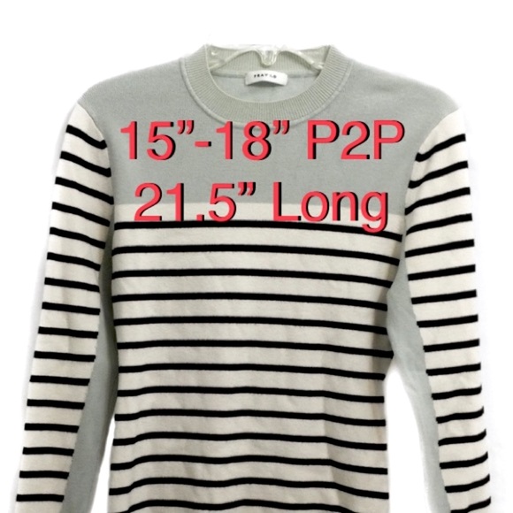 ❤️ Light Green Colorblock Black White Striped Top - Picture 5 of 5